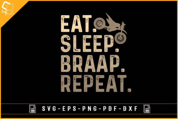 Eat Sleep Braap Repeat Dirt Bike Retro Review