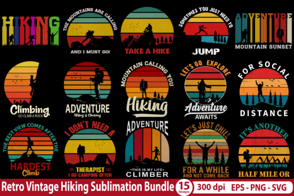 Retro Vintage Hiking Sublimation Bundle Review